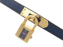 HERMES エルメス ケリーウォッチ ブルー/GP KE1.201 【471】IK の購入  
