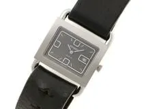 HERMES エルメス 腕時計 レディース バレニア BA1.510 ステンレススチール/カワ ブラック文字盤 クオーツ 【472】MN