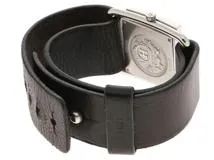 HERMES エルメス 腕時計 レディース バレニア BA1.510 ステンレススチール/カワ ブラック文字盤 クオーツ 【472】MN