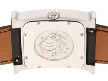 HERMES エルメス メンズ オートマチック Hウォッチ HH2.810 ブラック文字盤 SS/レザー□O刻印【472】HK
