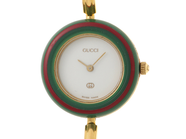GUCCI グッチ 腕時計 チェンジベゼルウォッチ 着せ替え クォーツ