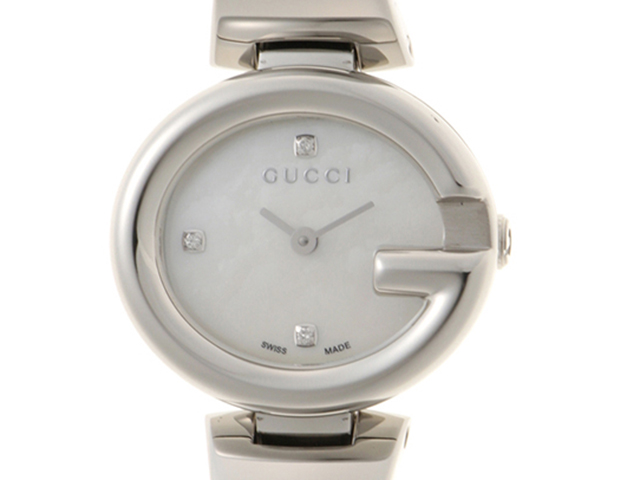 アパレル通販サイトランキング グッチ GUCCI 腕時計 ホワイトシェル ステンレススチール 134.5 時計