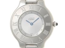 Cartier　カルティエ　マスト21LM　W10110T2　クォーツ　シルバー文字盤　メンズ【431】2148103858147