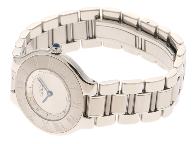 カルティエ CARTIER W10110T2 マスト21LM クォーツ ボーイズ 保証書  