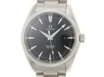 OMEGA オメガ メンズ クオーツ シーマスター アクアテラ 2517.50.00 ブラック文字盤 SS【472】HK