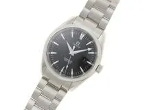 OMEGA オメガ メンズ クオーツ シーマスター アクアテラ 2517.50.00 ブラック文字盤 SS【472】HK