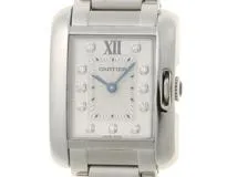 Cartier　カルティエ　時計　レディース クオーツ　タンクアングレースＳＭ　W4TA003　シルバー文字盤　11PD【431】2148103859038