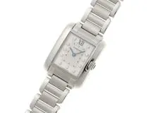 Cartier　カルティエ　時計　レディース クオーツ　タンクアングレースＳＭ　W4TA003　シルバー文字盤　11PD【431】2148103859038