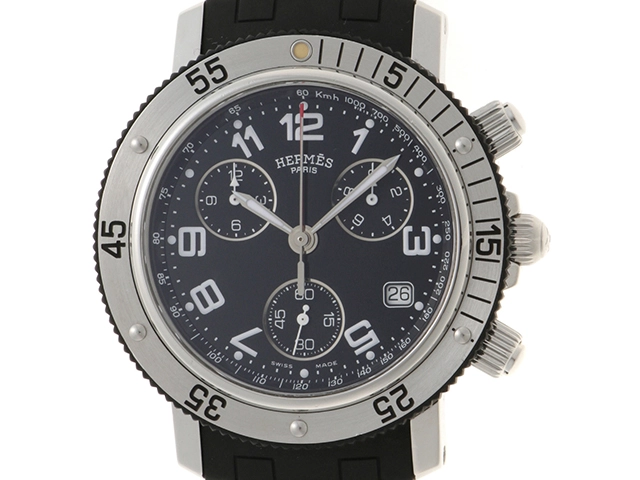 稼働品 HERMES エルメス 時計 クリッパーCL2.915.330/3770 HERMES エルメス 時計 クリッパー ダイバークロノ CL2.915.330/3770