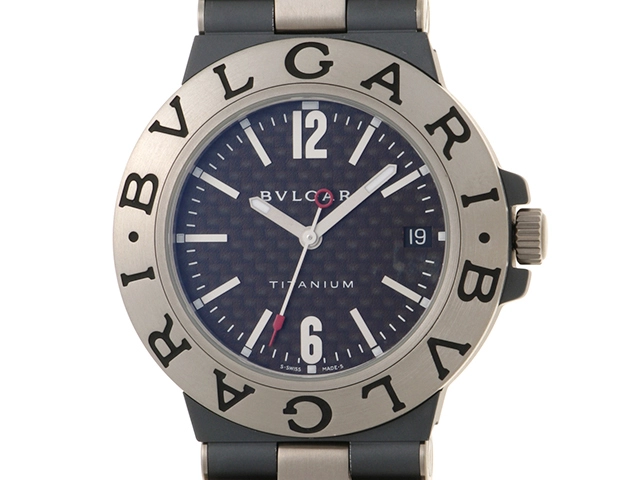 BVLGARI ブラックアナログ自動巻き時計 メンズ ブラックウォッチ | ブルガリ