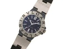 BVLGARI ブルガリ 時計 ディアゴノ TI38TA ブラック チタン