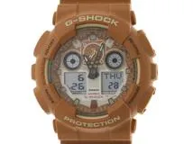 CASIO　カシオ　G-SHOCK　柴犬モデル　GA-100SHB-5AJR　アナログデジタル　 ブラウン/オフホワイト文字盤　クオーツ　メンズ時計　2148103859274【207】