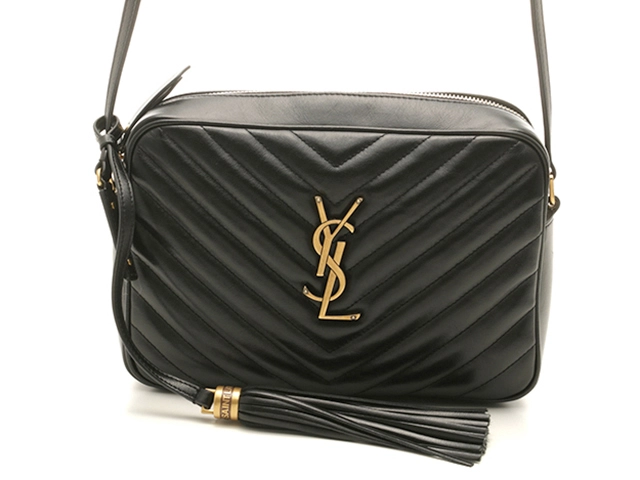 SAINT LAURENT サンローラン ルー カメラバッグ レザー ブラック 520534【472】YK