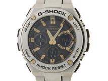 CASIO カシオ メンズ 電波ソーラー G-SHOCK G-STEEL GST-W110D-1A9JF ブラック×ゴールド SS/樹脂【472】HK