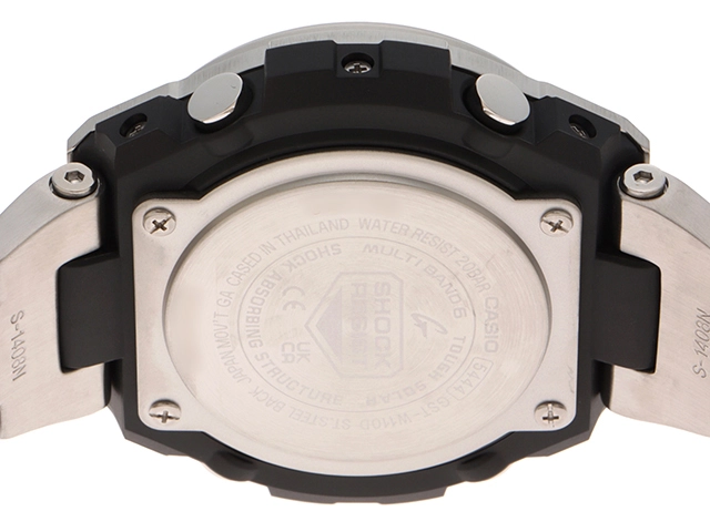 CASIO カシオ メンズ 電波ソーラー G-SHOCK G-STEEL GST-W110D-1A9JF ブラック×ゴールド SS/樹脂【472】HK