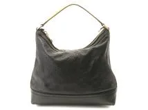 GUCCI グッチ グッチシマ ワンショルダー カーフ ブラック/オレンジ 282333【472】YK