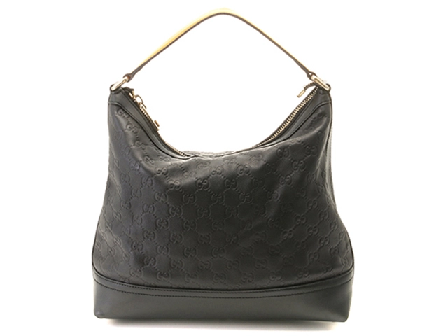 GUCCI グッチ グッチシマ ワンショルダー カーフ ブラック/オレンジ 282333【472】YK