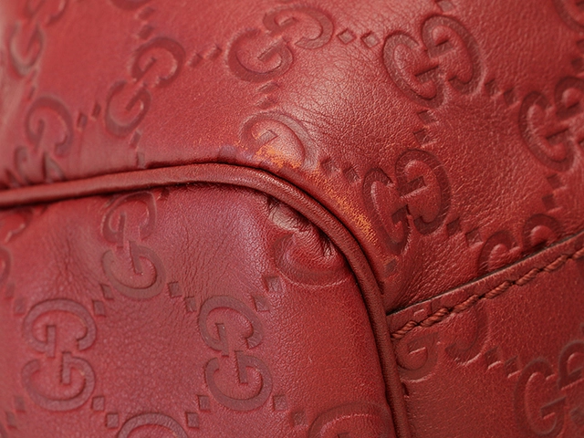 GUCCI グッチ ハンドバック/トートバック スーキー グッチシマ カーフ ボルドー  211944【472】YY