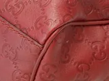 GUCCI グッチ ハンドバック/トートバック スーキー グッチシマ カーフ ボルドー  211944【472】YY