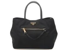 オリジナル PRADA プラダ 2wayバッグ ブラック ナイロン／レザー BN1825 バッグ