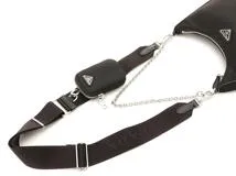 PRADA　プラダ　Re-Edition 2005 Re-Nylon 2way　1BH204　バッグ ブラック【430】2148103859830