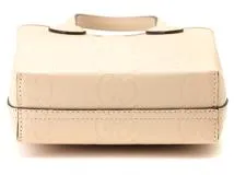 GUCCI グッチ GG スーパーミニバッグ ベージュ レザー 790133【430】2148103859915