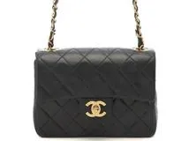 CHANEL シャネル ミニマトラッセ17 チェーンショルダー ブラック