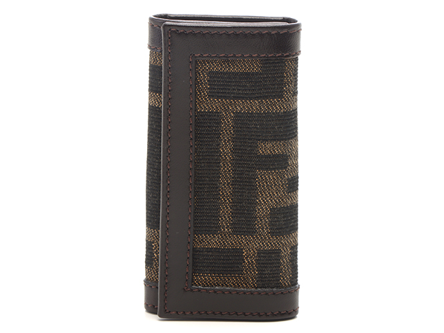 【美品】FENDI フェンディ　キャンバス キーケース 箱付き FENDI フェンディ 4連キーケース キャンバス【472】YI の購入