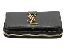SAINT LAURENT ブラック カードケース　ジップウォレット 三越伊勢丹 | SAINT LAURENT/サンローラン_women通販