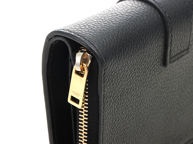 Saint Laurent サンローラン コンパクトジップウォレット ブラック  