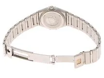 OMEGA　オメガ　コンステレーション・ミニ　22.5MM　シンディ1998　1562.85.00　ステンレス　ブルーシェル　12Pダイヤモンド　女性用クオーツ時計【473】