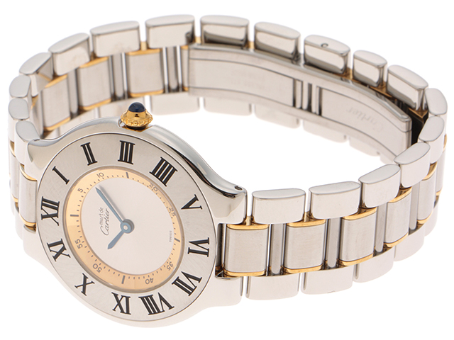 Cartier カルティエ マスト21LM メンズ腕時計 ステンレス