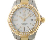 TAG HEUER　　タグ・ホイヤー アクアレーサー　　ダイヤベゼル　　ステンレス/ゴールド　　クォーツ　　WBD1421.BB0321　　【436】　　2148103862113