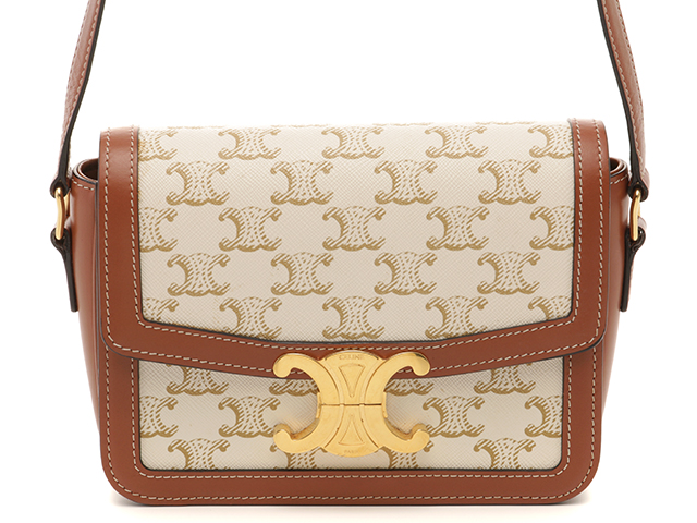 CELINE ショルダー 18888 2BZ4 01BC 【ランクA】 CELINE セリーヌ ショルダーバッグ トリオンフティーン