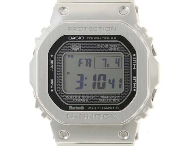 CASIO　カシオ　G-SHOCK FULL METAL　電波　メンズ　SS　ブラック/デジタル　GMW-B5000D-1JF　【432】　【2148103862410】
