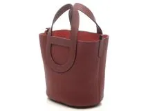 入手困難【HERMES】インザループ18 ルージュアッシュ HERMES エルメス ハンドバッグ インザループ18 トリヨン