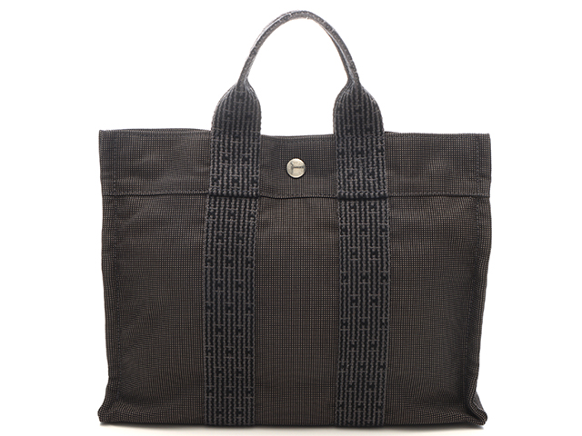 HERMES エルメス エールライントートPM グレー シルバー金具
