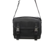 PRADA プラダ ショルダーバッグ ナイロン レザー ブラック【473】