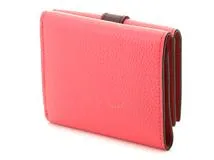 LOEWE ロエベ トライフォールドウォレット ピンク／ボルドー/レッド  