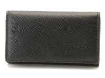 SAINT LAURENT　サンローラン　4連キーケース　ブラック　レザー【472】YI