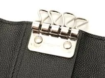 SAINT LAURENT　サンローラン　4連キーケース　ブラック　レザー【472】YI