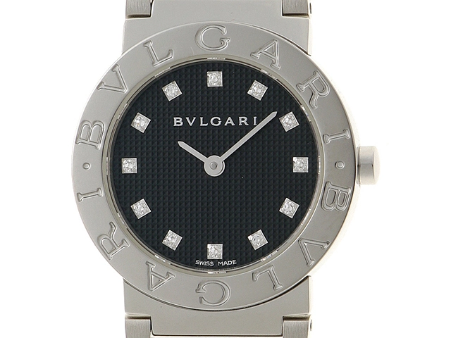 BVLGARI ブルガリBB26SS レディースクォーツ　ブラック ステンレス ginzaparis2_214-68557