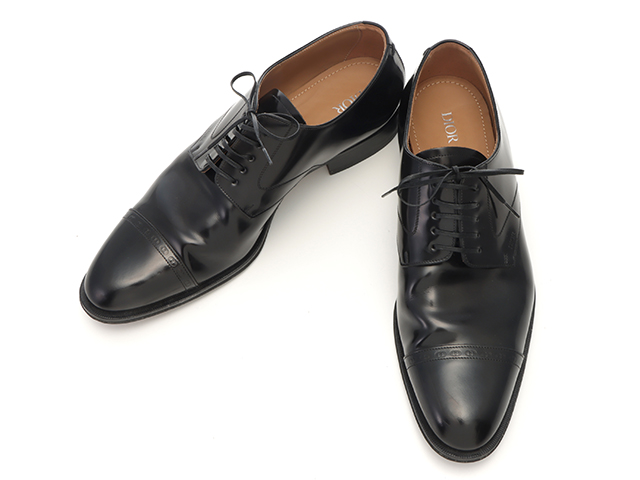 DIOR ディオール 革靴 ドレスシューズ メンズ44 ブラック レザー