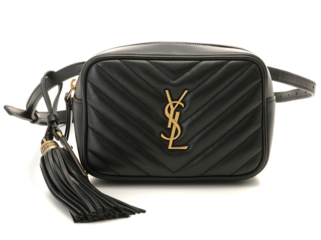 SAINT LAURENT サンローラン ルーベルトバッグ ブラック レザー