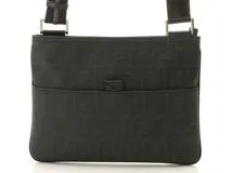 FENDI フェンディ ズッカ ショルダーバッグ ブラック PVC/レザー