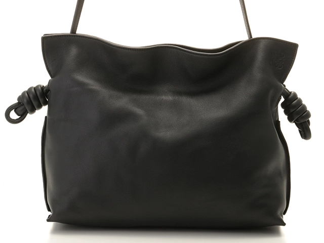 ロエベ　アナグラム　レザー　クラッチ　loewe ブラック ロエベアナグラム レザー クラッチバッグ ブラック