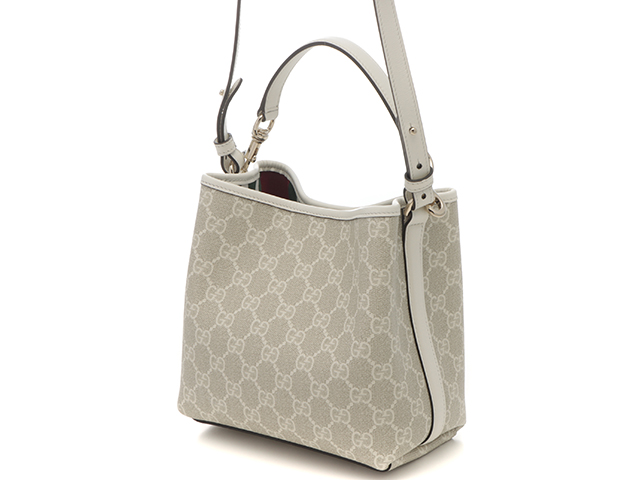 GUCCI☆〔GGエンブレム〕スモール バケットバッグ【国内買付】 GGエンブレム〕スモール バケットバッグライトピンク