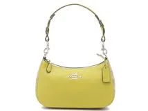COACH コーチ シグネチャー テリ 2WAYバッグ イエロー/ベージュ