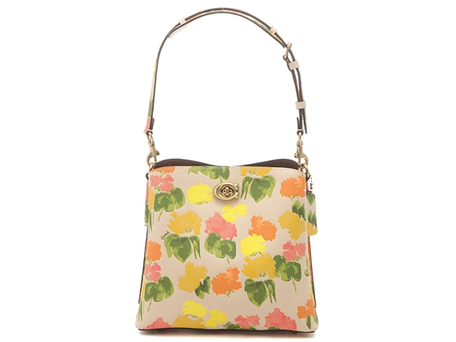 COACH フラワープリント バケットバッグ COACH コーチ フローラルプリント ウィロウバケットバッグ