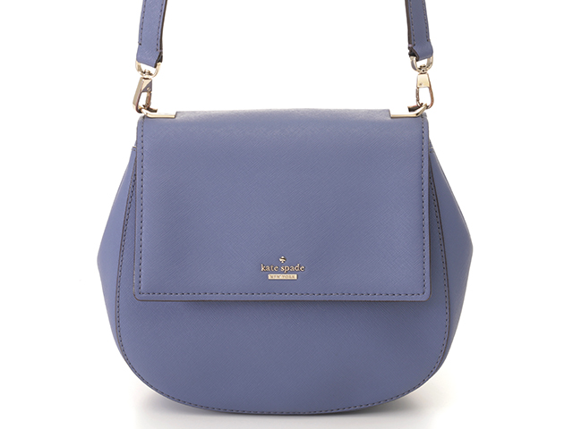 Kate spade ケイトスペード ショルダーバッグ ブルー レザー